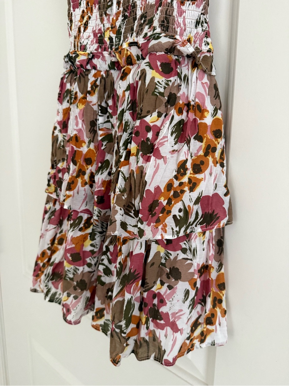 ASTR BLOSSOM SMOCKED RUFFLE MINI DRESS SIZE S - Picture 6 of 15